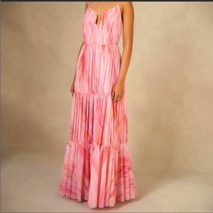 Aiifos Madeleine Pink Maxi Dress - size XS
